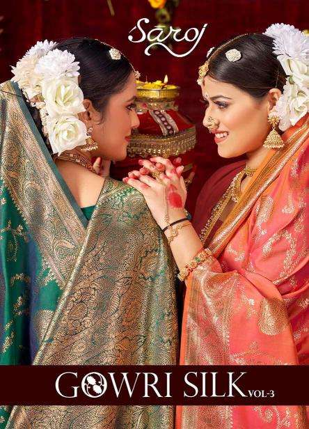 Saroj Gowri silk Vol.3 Saree wholesalers in Mumbai