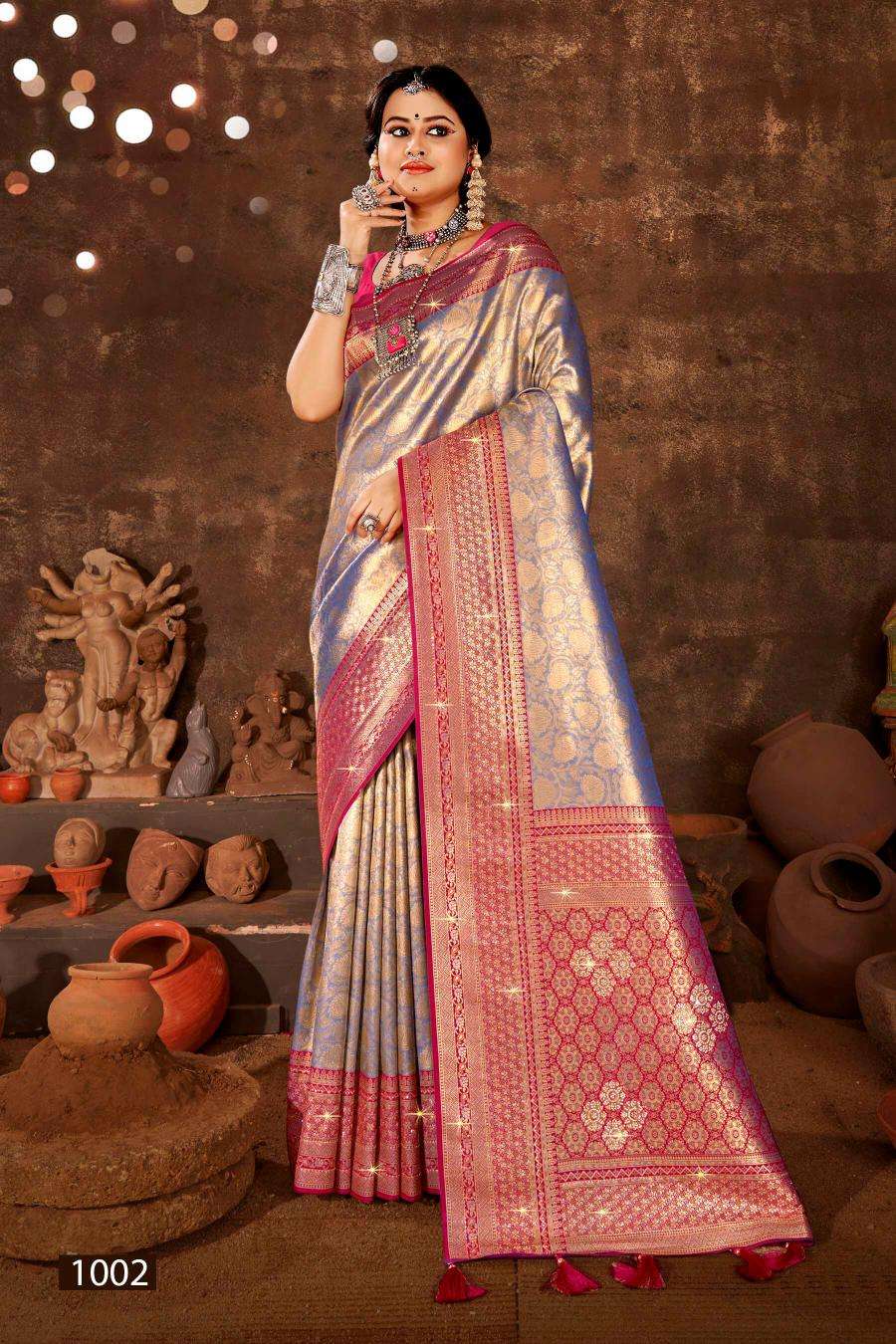 Saroj Sangeeta tissue swarovski vol.1 Surat saree wholesale online