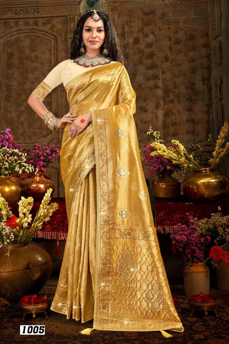 Saroj Satrani tissue jharkan vol.2 Indian sarees wholesale