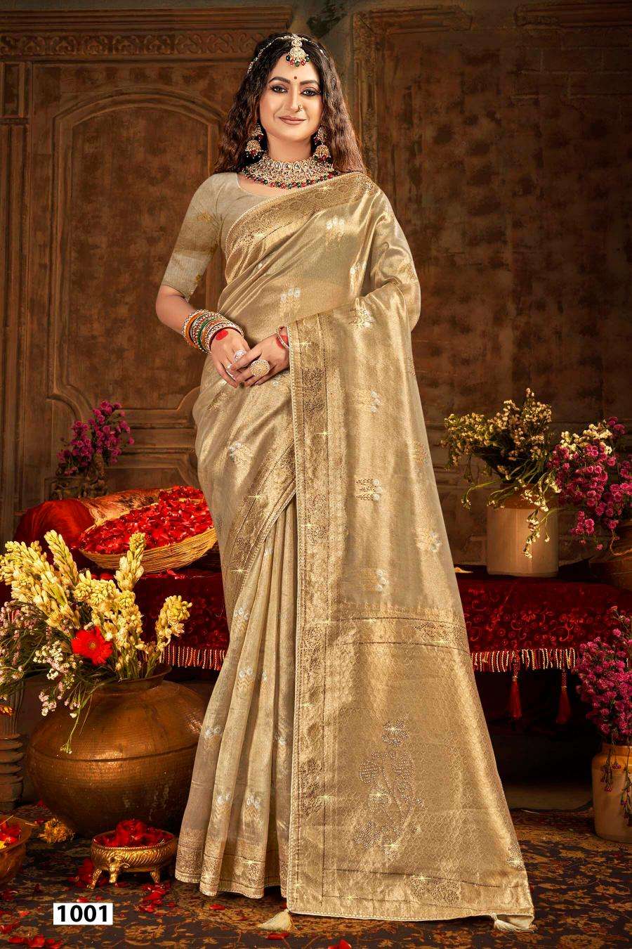 Saroj Satrani tissue jharkan vol.3 Wholesale saree market in Delhi