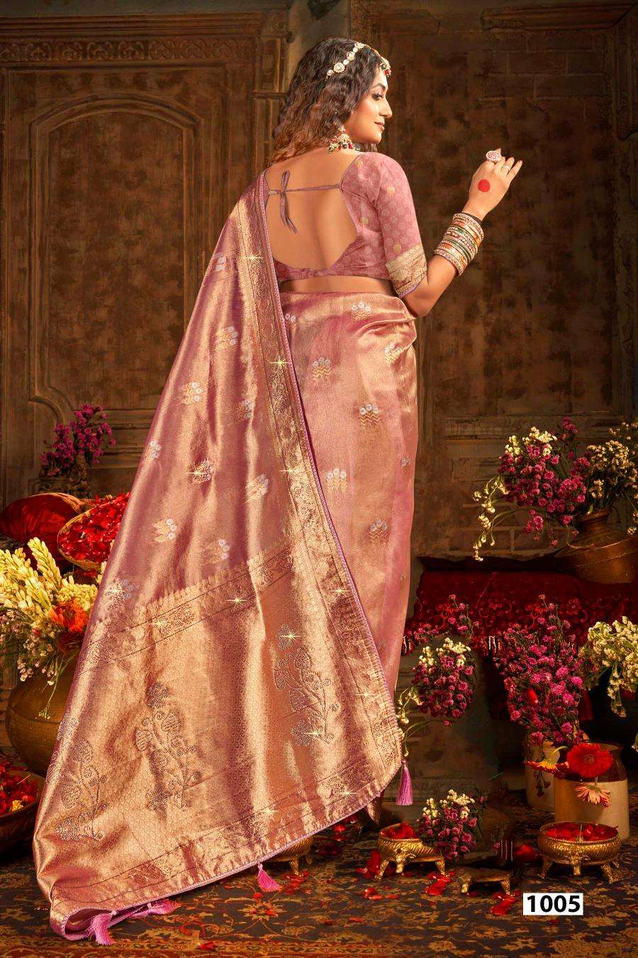 Saroj Satrani tissue jharkan vol.3 Wholesale saree market in Delhi