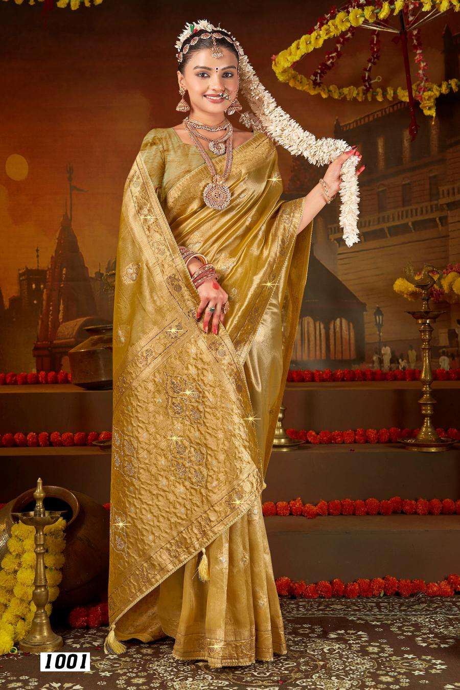 Saroj Satrani tissue jharkan vol.4 Saree suppliers in Delhi