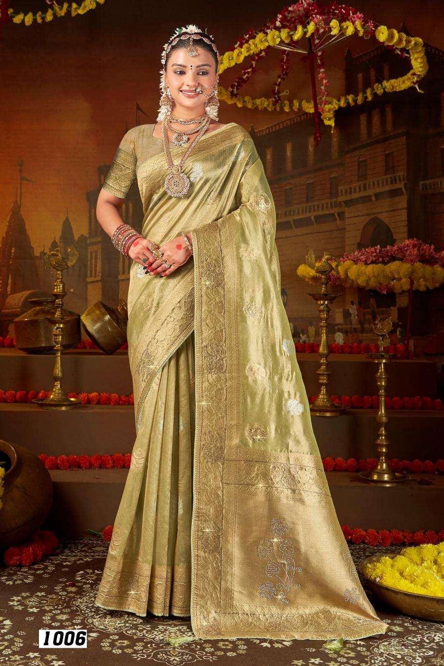 Saroj Satrani tissue jharkan vol.4 Saree suppliers in Delhi