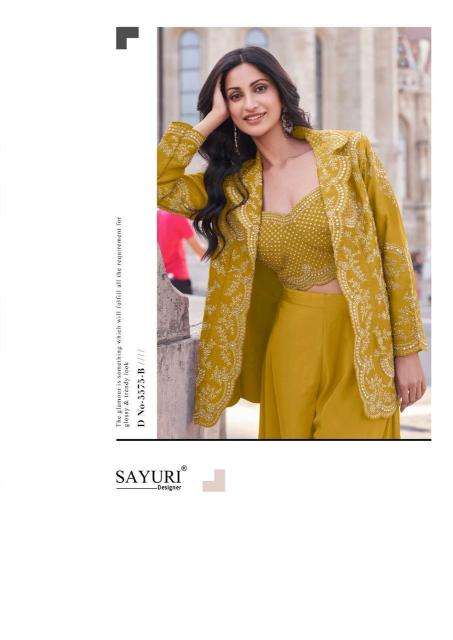 Sayuri Jannat Gold Indo Western  wholesale in Ahmedabad