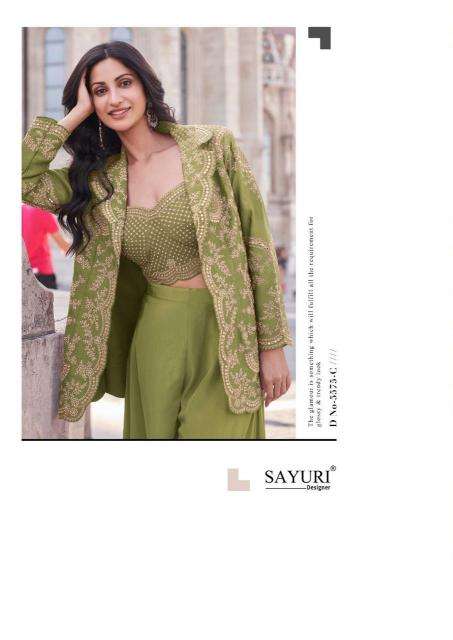 Sayuri Jannat Gold Indo Western  wholesale in Ahmedabad