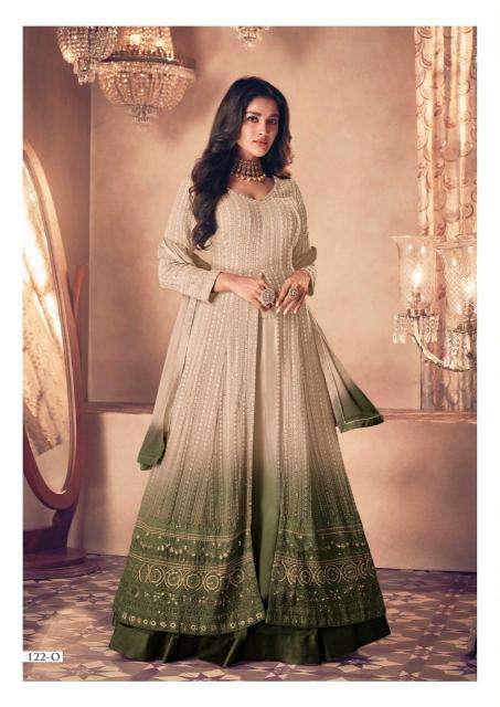 Sayuri Noor Gold 122 Indo western Wear online in Gujarat