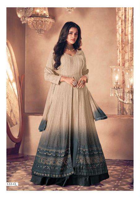 Sayuri Noor Gold 122 Indo western Wear online in Gujarat