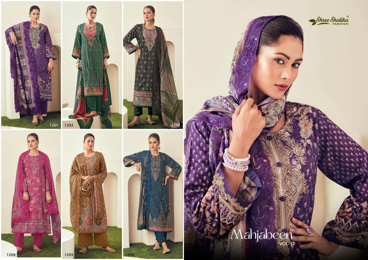 Shree Shalika Mahjabeen Vol 12 Online Pakistani suits in Heydrabad