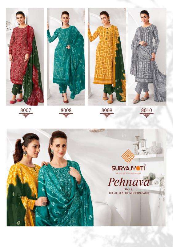 SuryaJyoti Pehnava Vol-08 Wholesale dress materials online