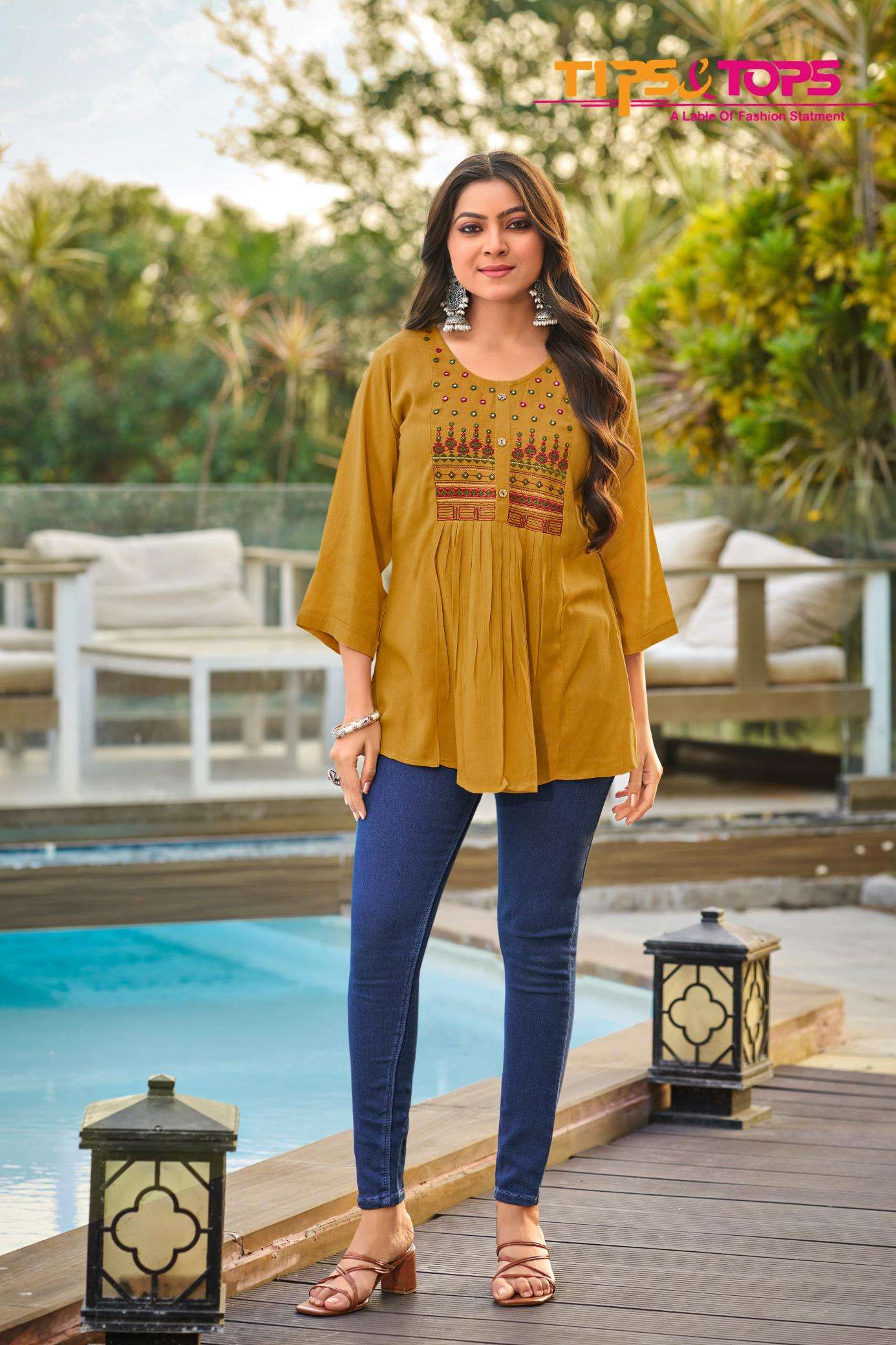 TIPS & TOPS Sana Vol 4 Designer kurtis in Surat