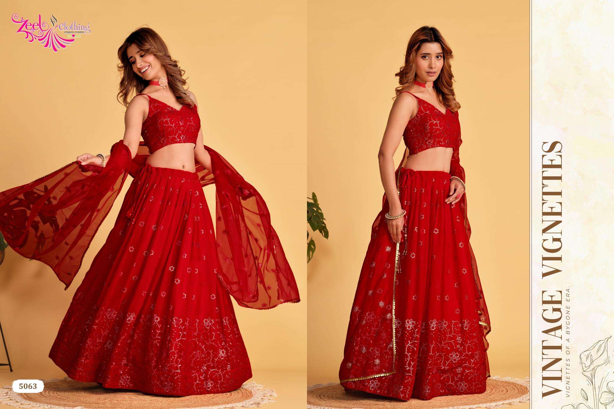 Zeel Clothing Antique Aura lehenga Choli online shopping Chennai