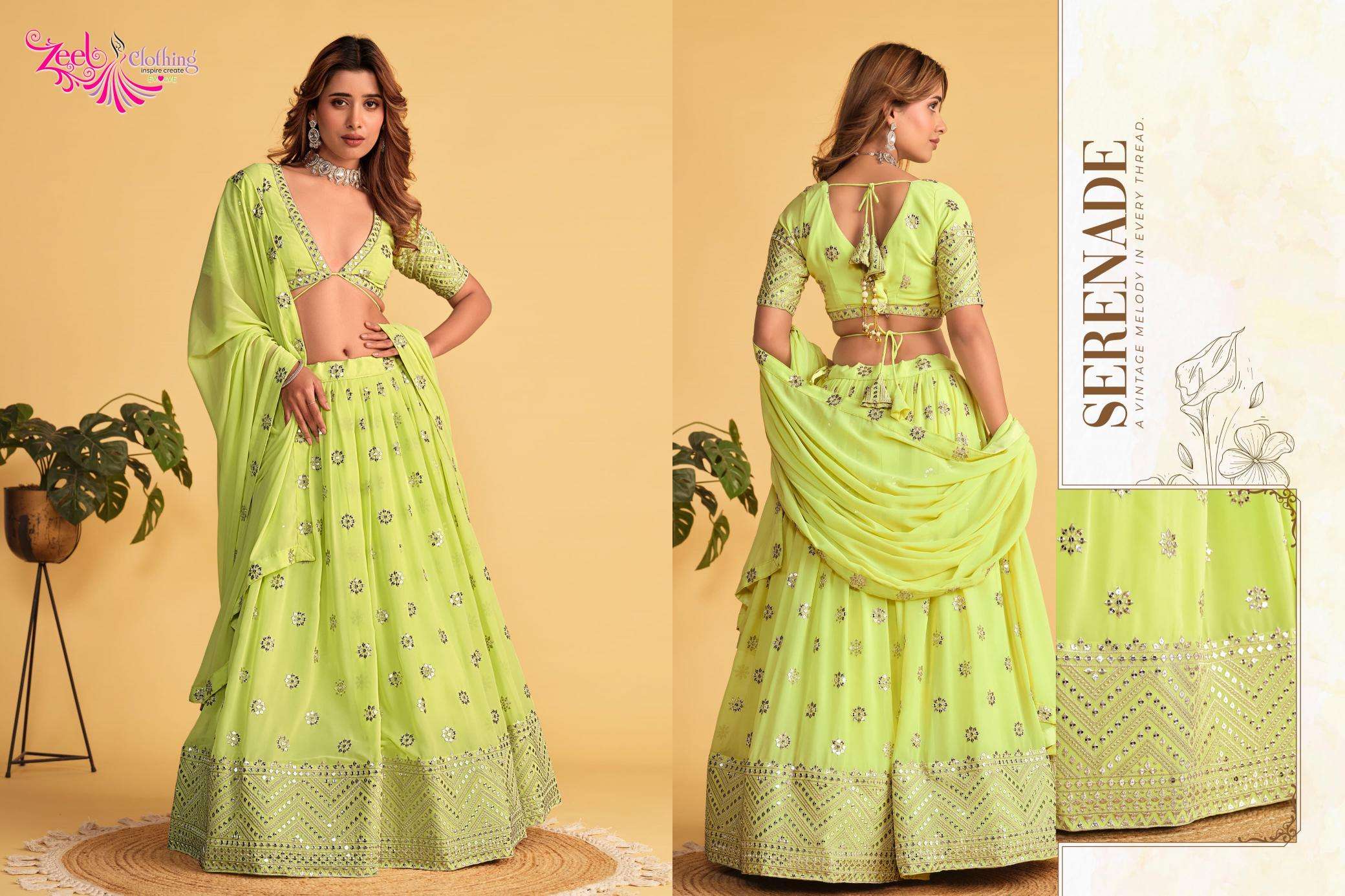 Zeel Clothing Antique Aura lehenga Choli online shopping Chennai