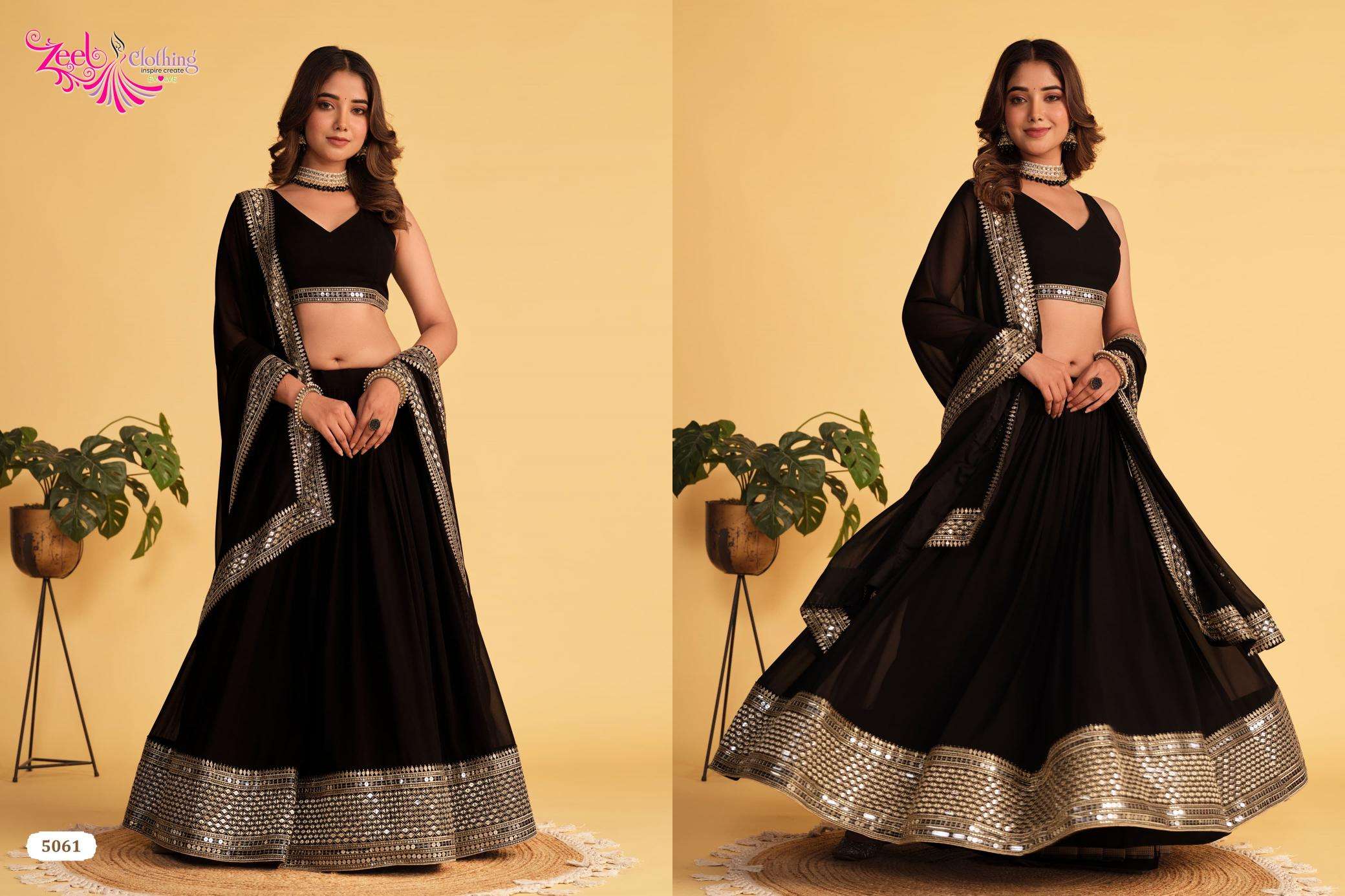 Zeel Clothing Antique Aura lehenga Choli online shopping Chennai