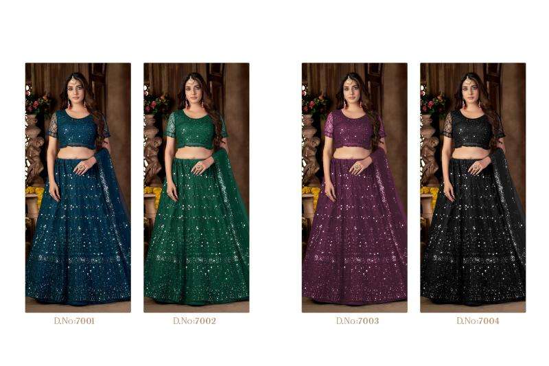 Zeeya Mehak Net Designer lehenga choli materials market