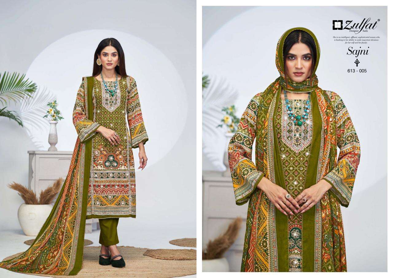 Zulfat Sajni Vol 4 Wholesale cotton dress materials