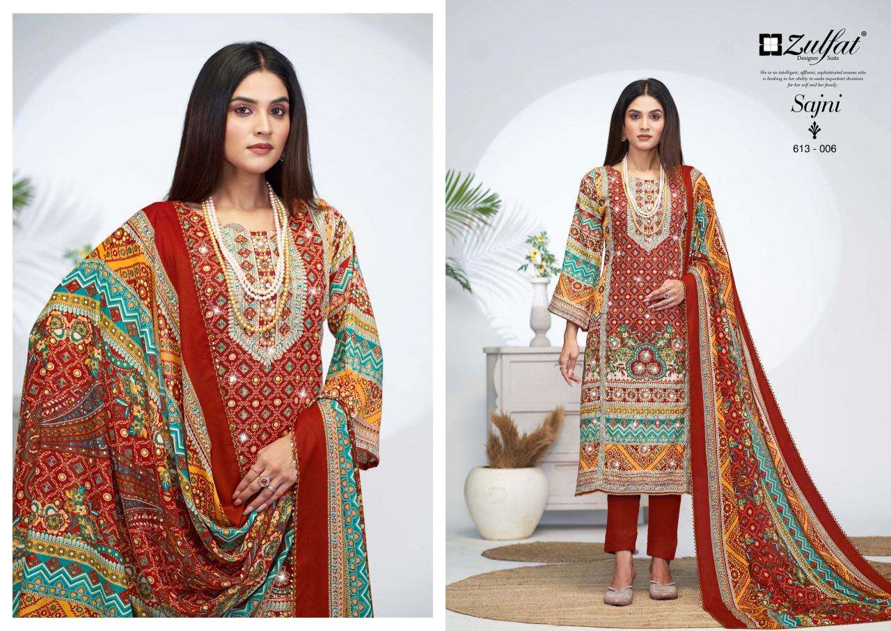 Zulfat Sajni Vol 4 Wholesale cotton dress materials