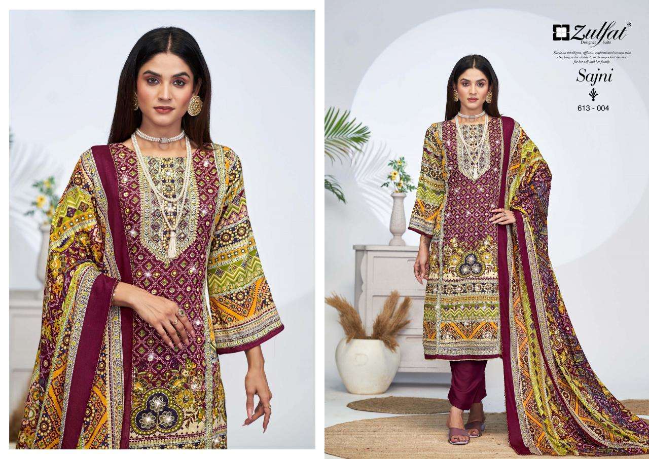 Zulfat Sajni Vol 4 Wholesale cotton dress materials