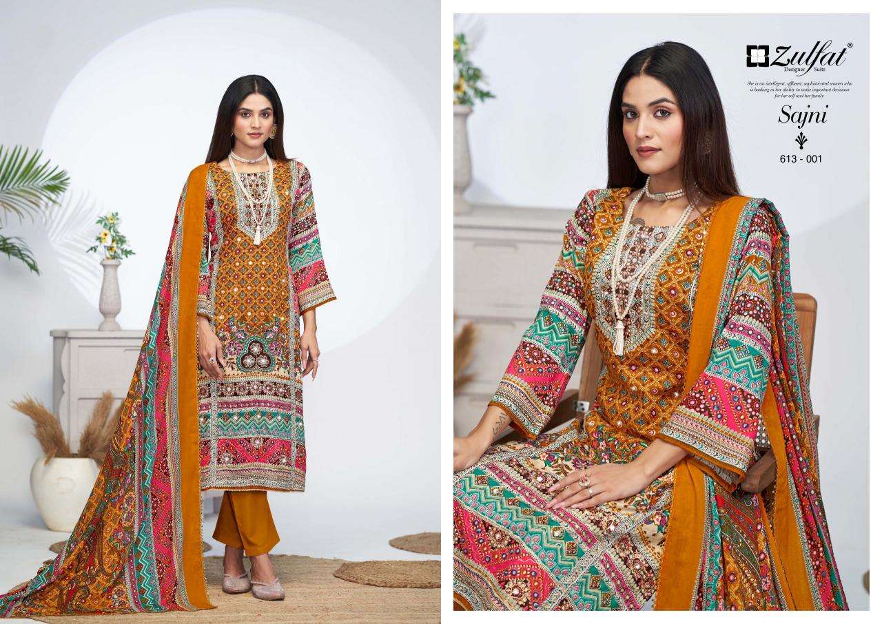 Zulfat Sajni Vol 4 Wholesale cotton dress materials