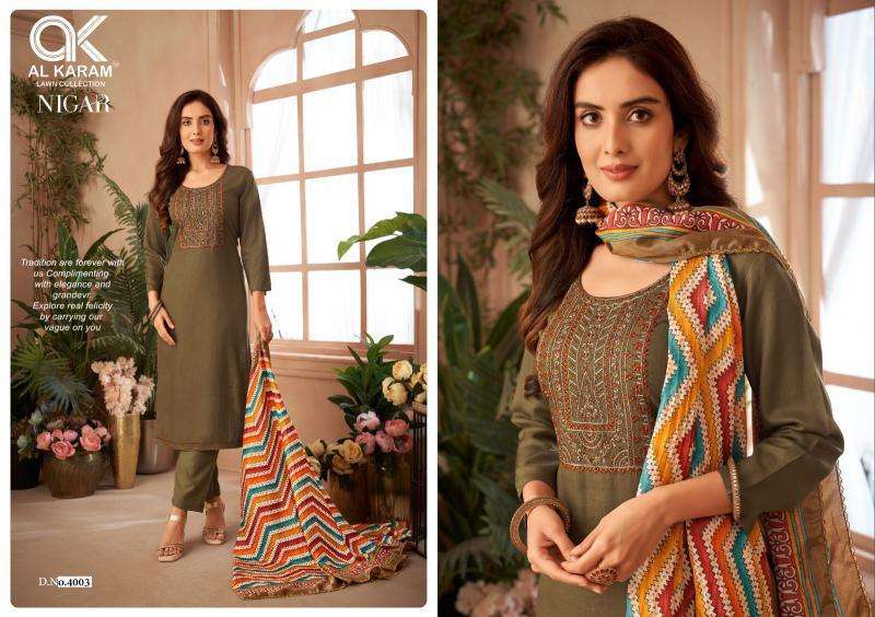 AlKaram Nigar Vol-4 wholesale dress material market in ahmedabad