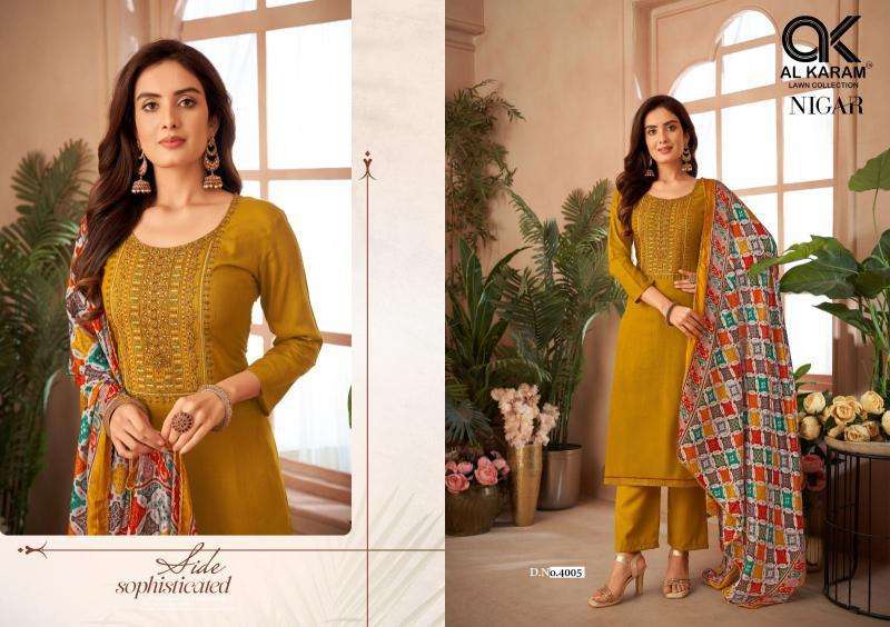 AlKaram Nigar Vol-4 wholesale dress material market in ahmedabad