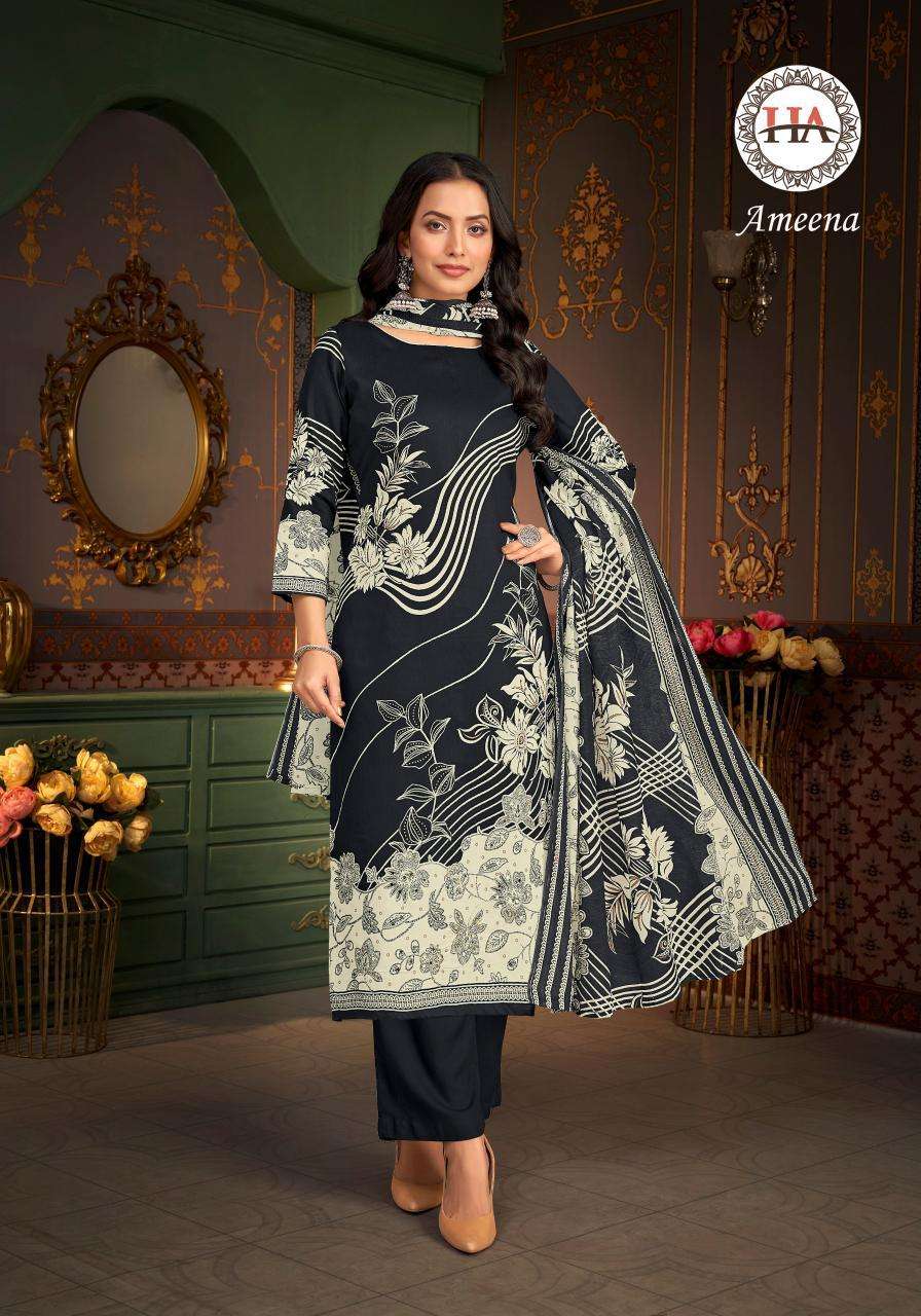 Alok Harshit Ameena wholesale dress materials in surat