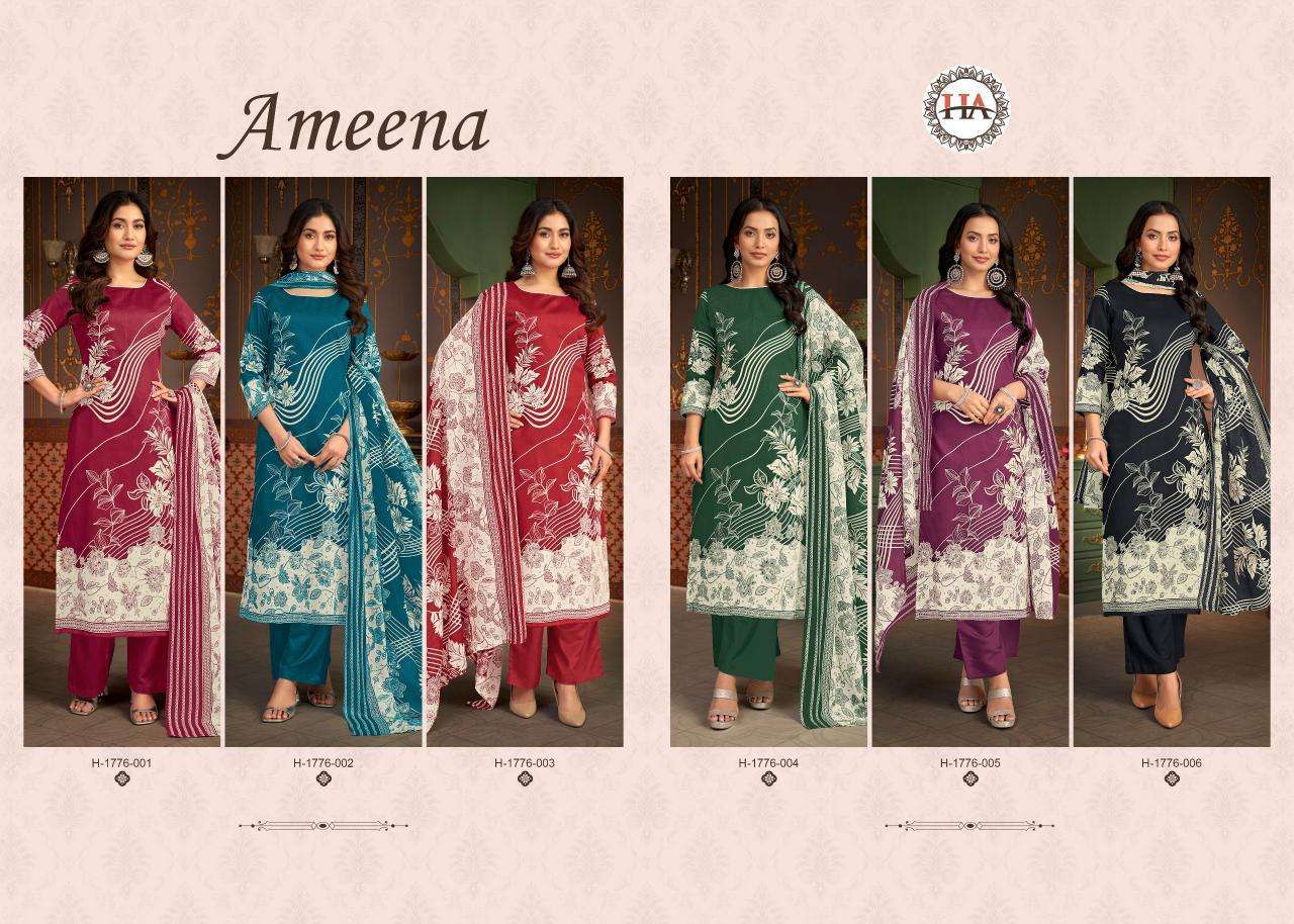 Alok Harshit Ameena wholesale dress materials in surat