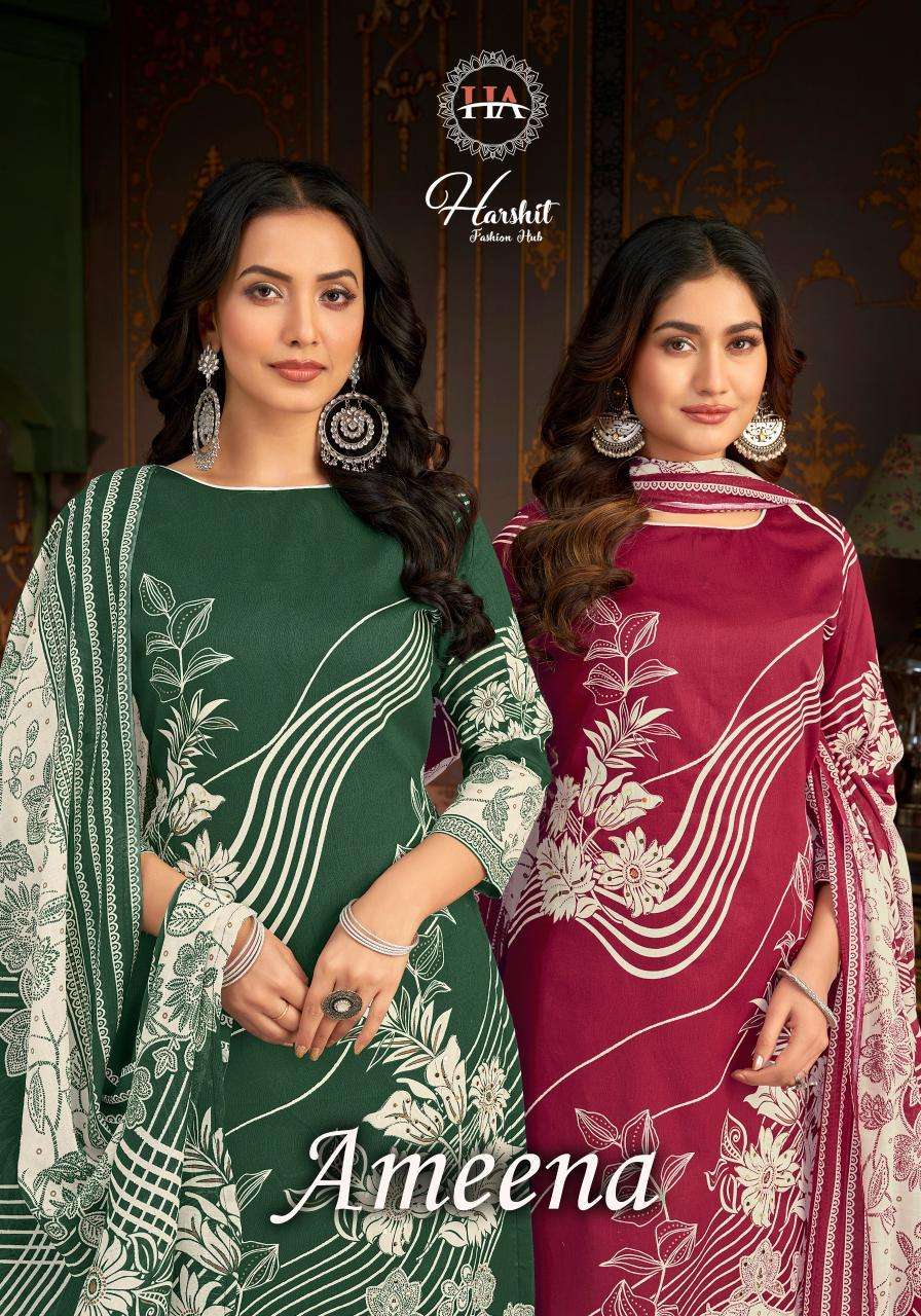 Alok Harshit Ameena wholesale dress materials in surat