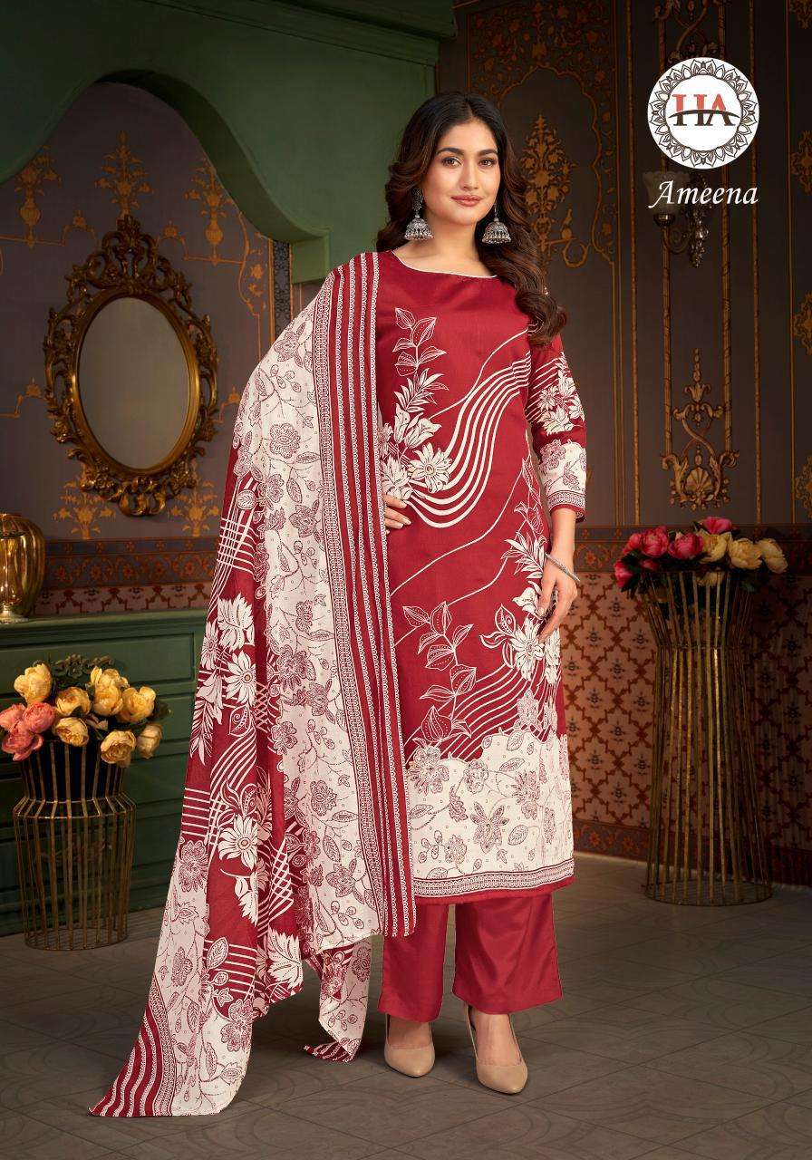 Alok Harshit Ameena wholesale dress materials in surat