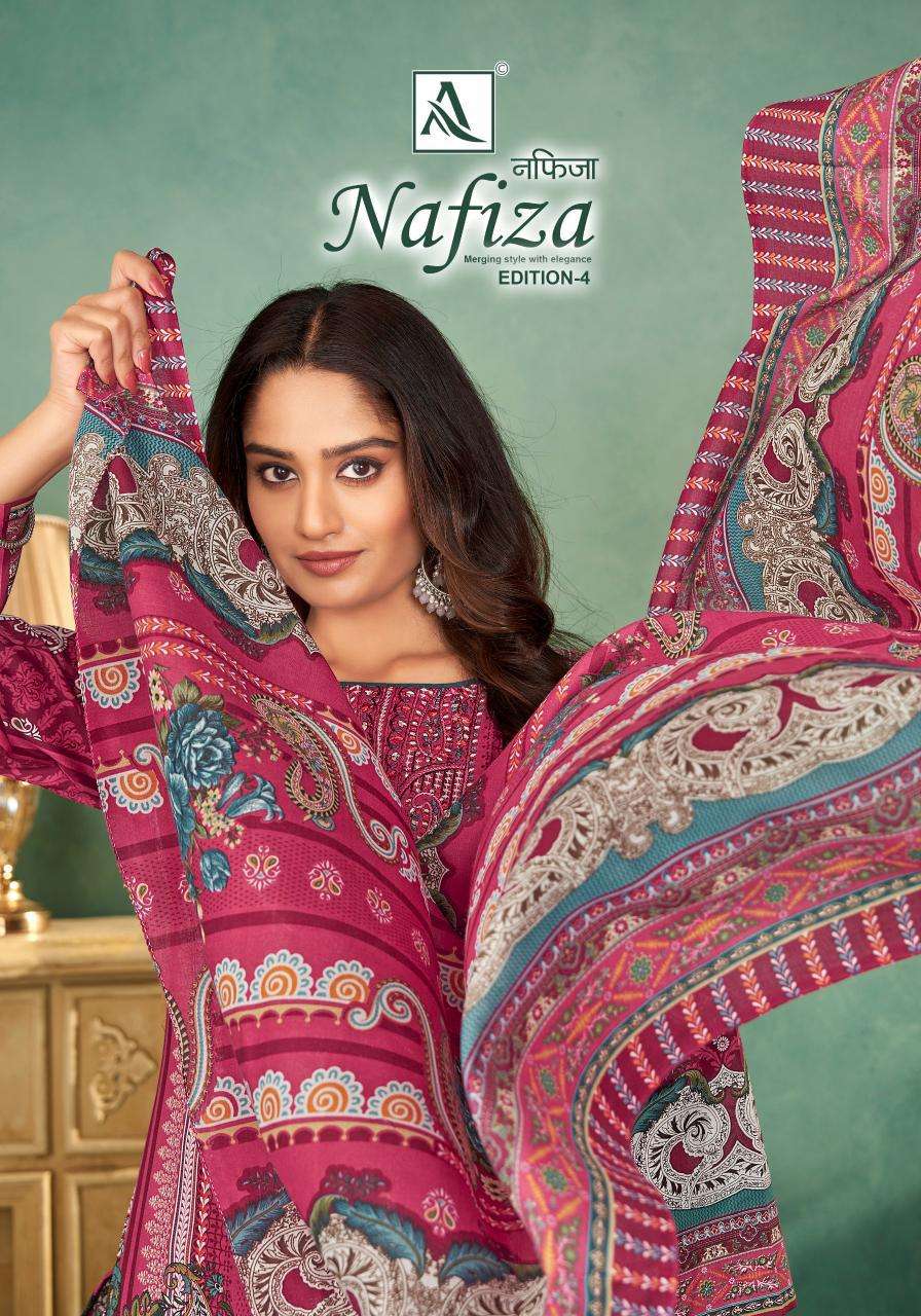 Alok Nafiza Vol 4 dress material wholesalers in surat