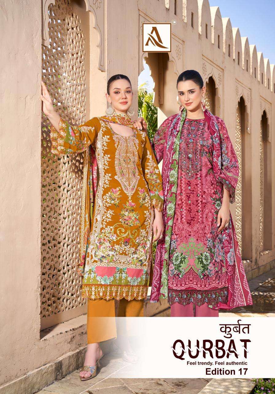  Alok Qurbat Vol 17 wholesale dress material in vadodara