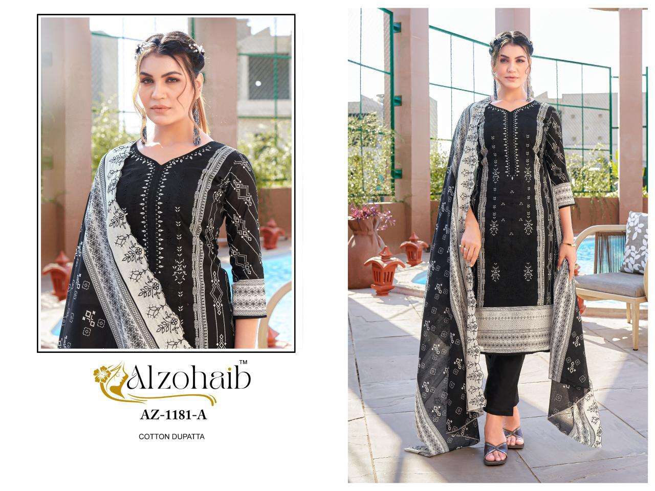 Alzohaib Az 1181 A And B salwar kameez wholesale