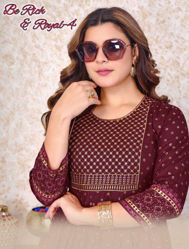 Beauty Queen Be Rich Royal Vol 4 wholesale market in kurtis