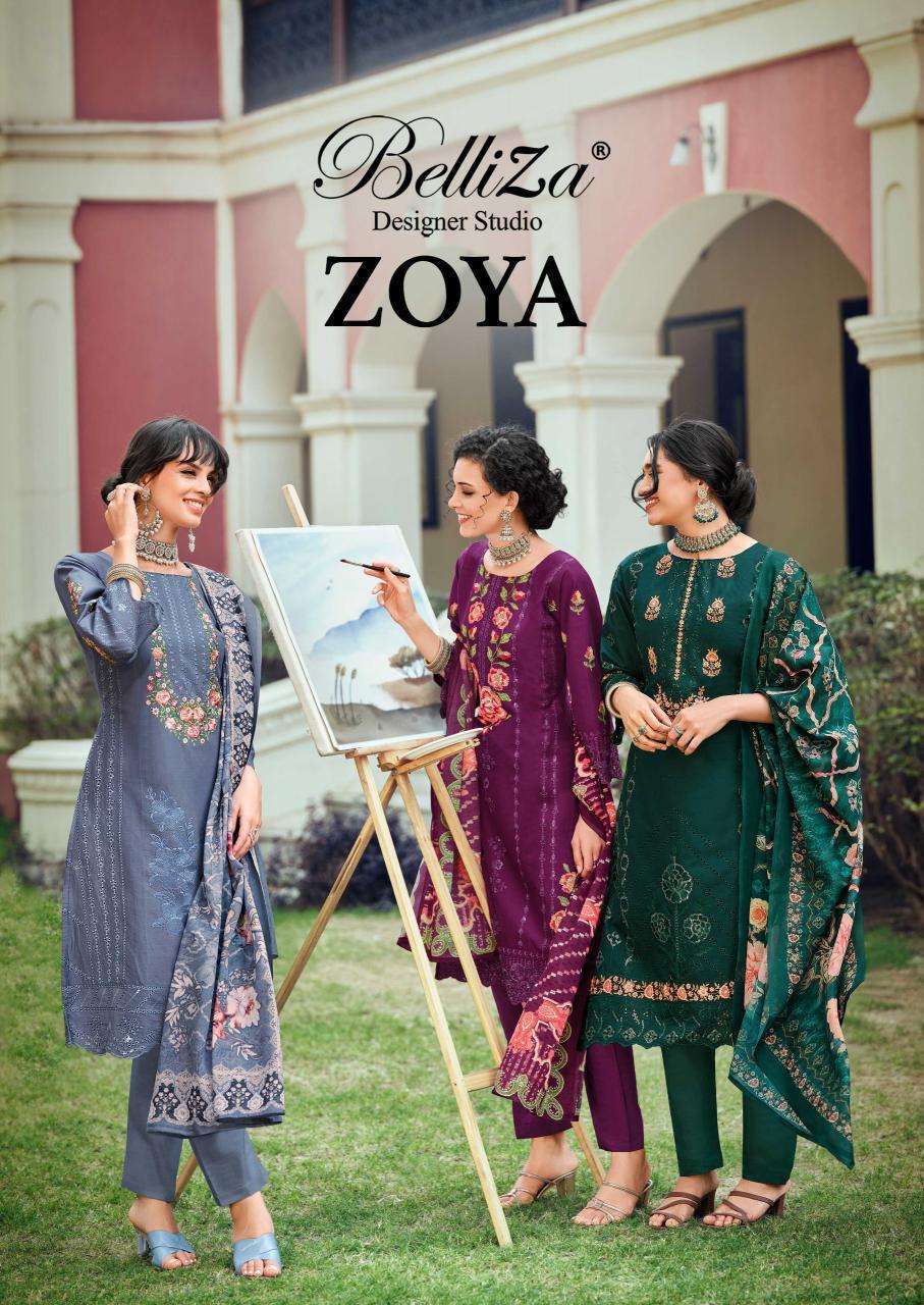  Belliza Zoya dress material wholesale online