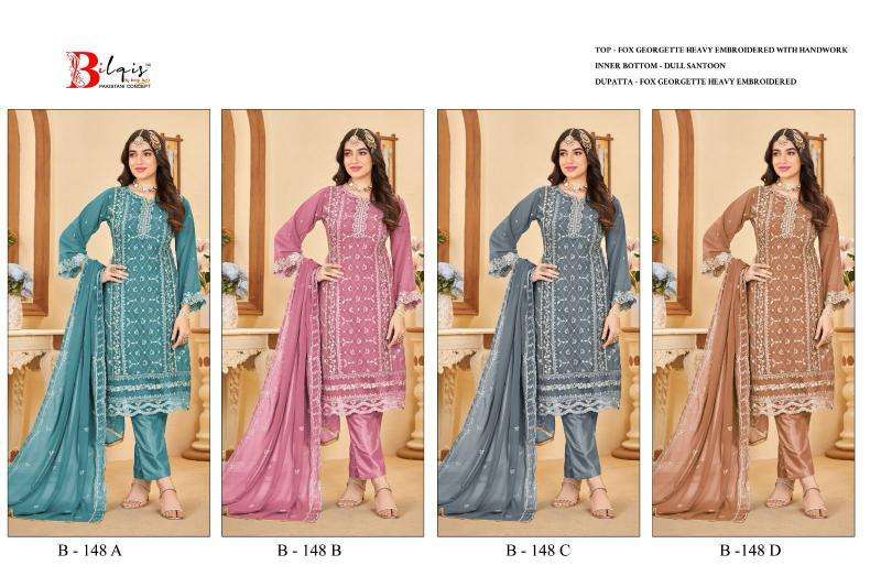 Bilqis B 146 A To D designer salwar kameez wholesale