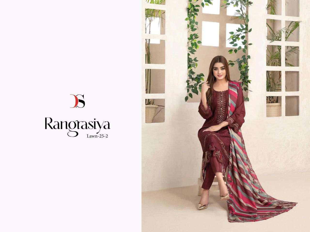 Deepsy Rangrasiya Lawn Vol 25 Vol 2 Cotton Dupatta wholesale salwar kameez dealers