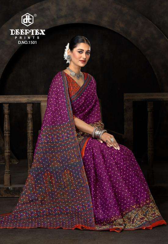 Deeptex Prime Time Vol-15 best wholesale saree market in ahmedabad