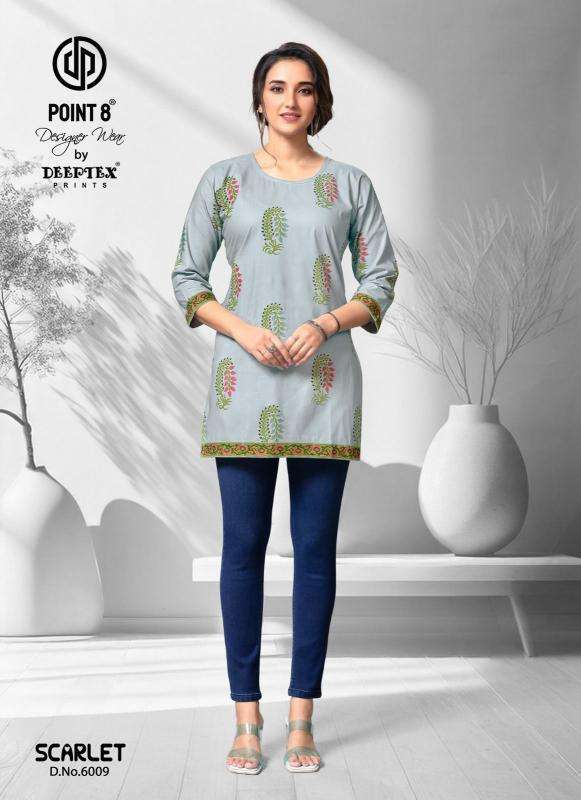 Deeptex Scarlet Vol-6 Short Tops wholesale kurti dealer