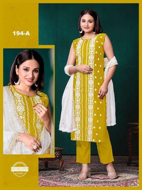 Felocity 194 ABCDE wholesale anarkali kurtis