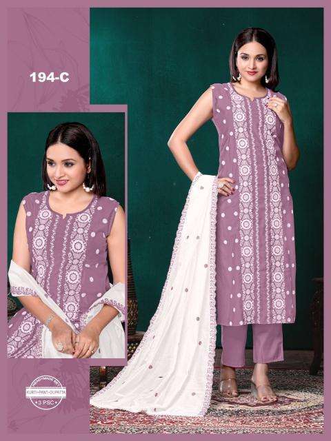 Felocity 194 ABCDE wholesale anarkali kurtis