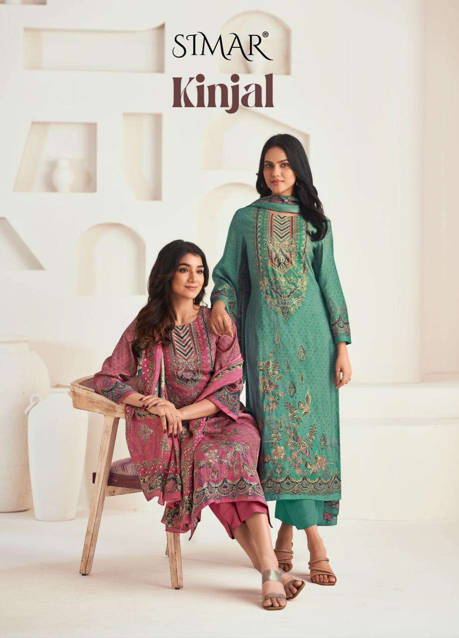 Glossy Simar Kinjal 9141A to 9141D designer salwar kameez wholesale