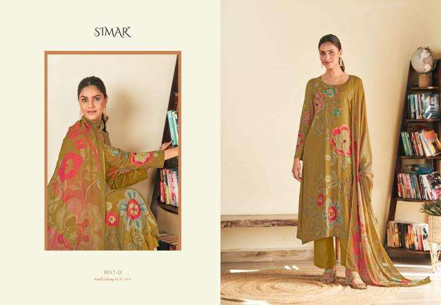 Glossy Simar Prisha 8017A to 8017D wholesale salwar kameez market in kolkata