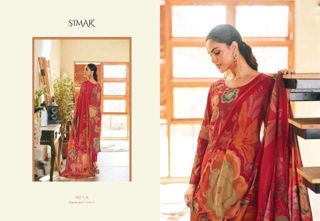 Glossy Simar Prisha 8017A to 8017D wholesale salwar kameez market in kolkata