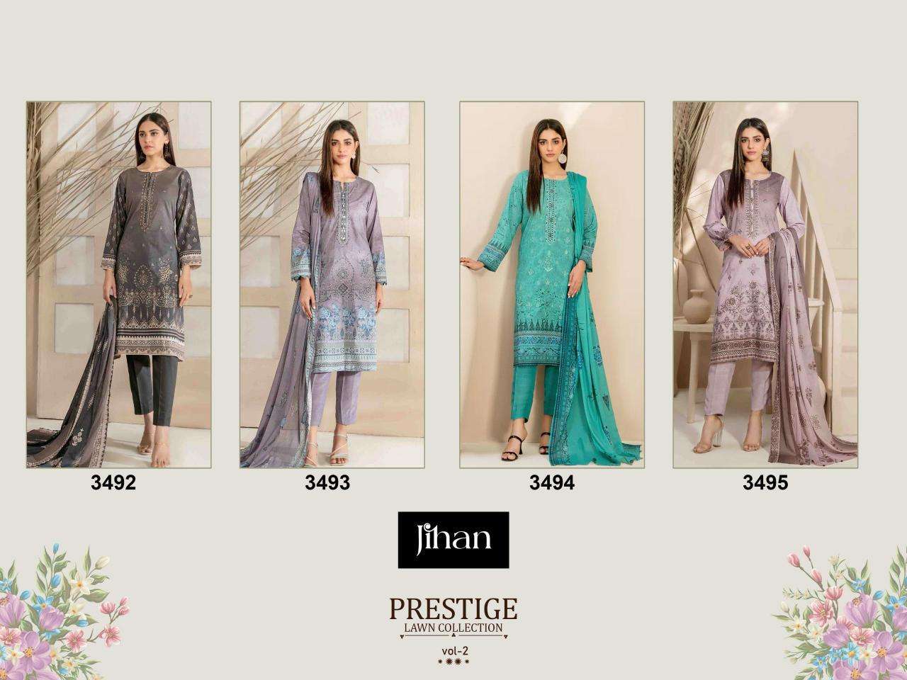 Jihan Prestige Vol 2 Chiffon Dupatta surat salwar kameez wholesalers online