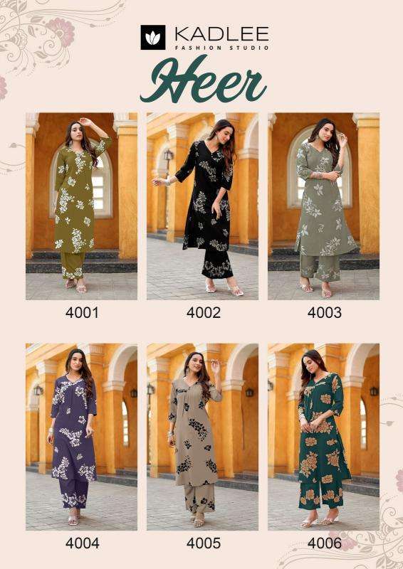 Kadlee Heer co ord set bangalore with price