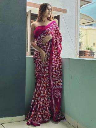 Kapda Thread Dazira cotton printed saree cover wholesale in ahmedabad