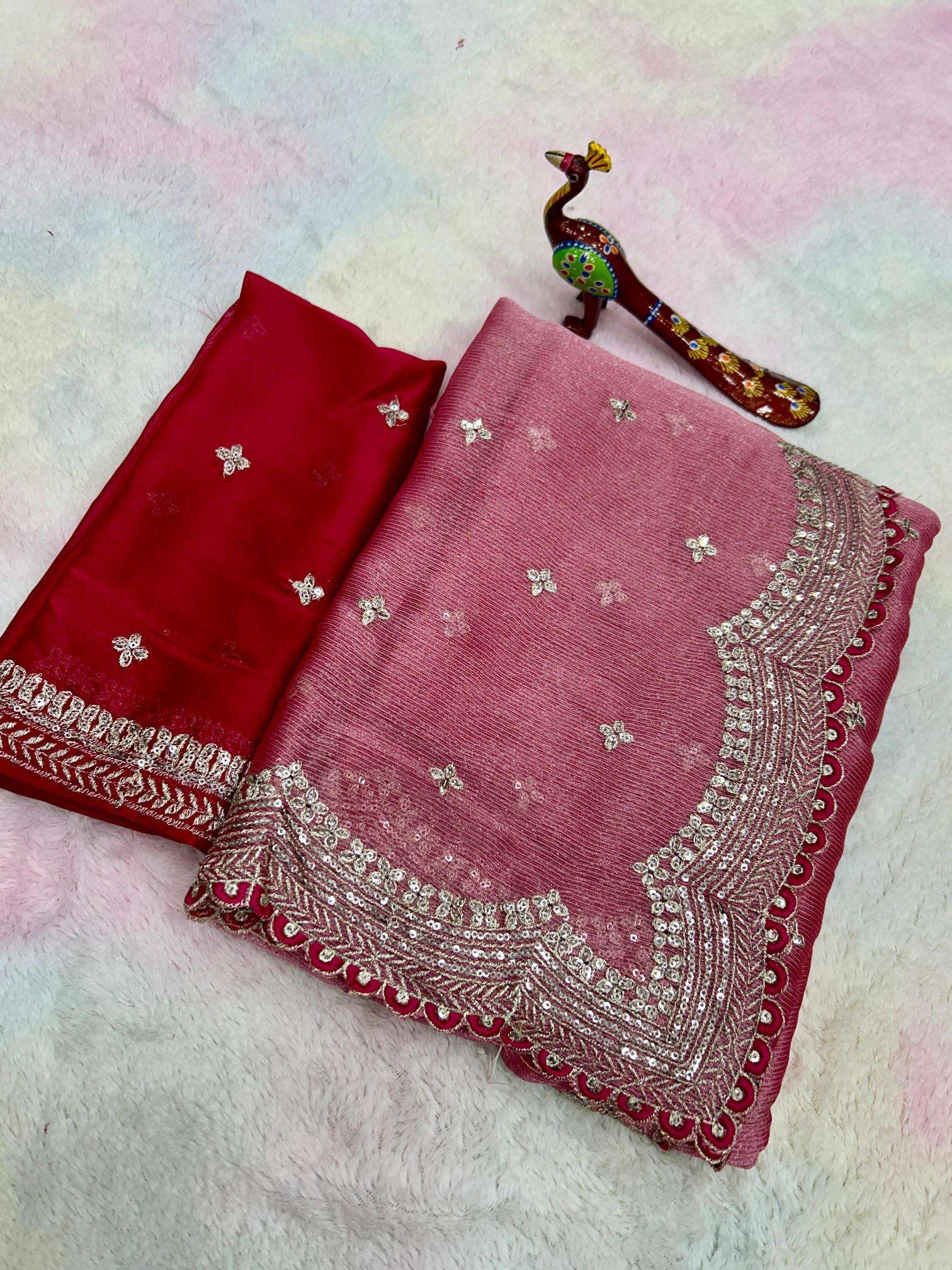 Kapda Thread Dazira Pure Sitara Silk wholesale saree market in ahmedabad with price