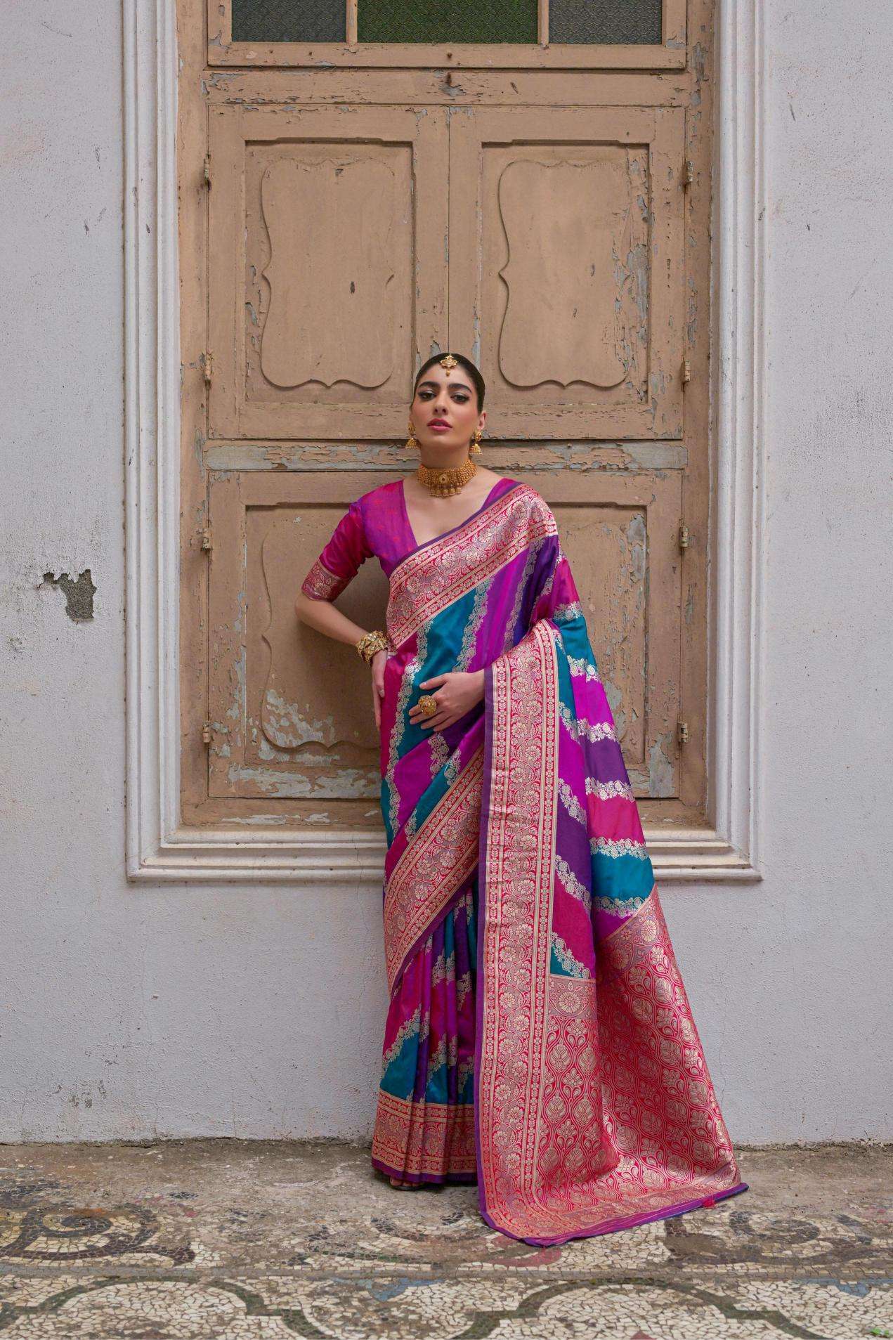 Kapda Thread Rangkat 101 surat saree wholesale market