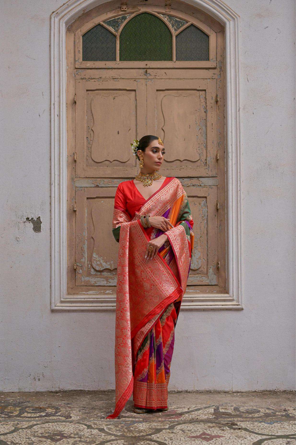 Kapda Thread Rangkat 101 surat saree wholesale market