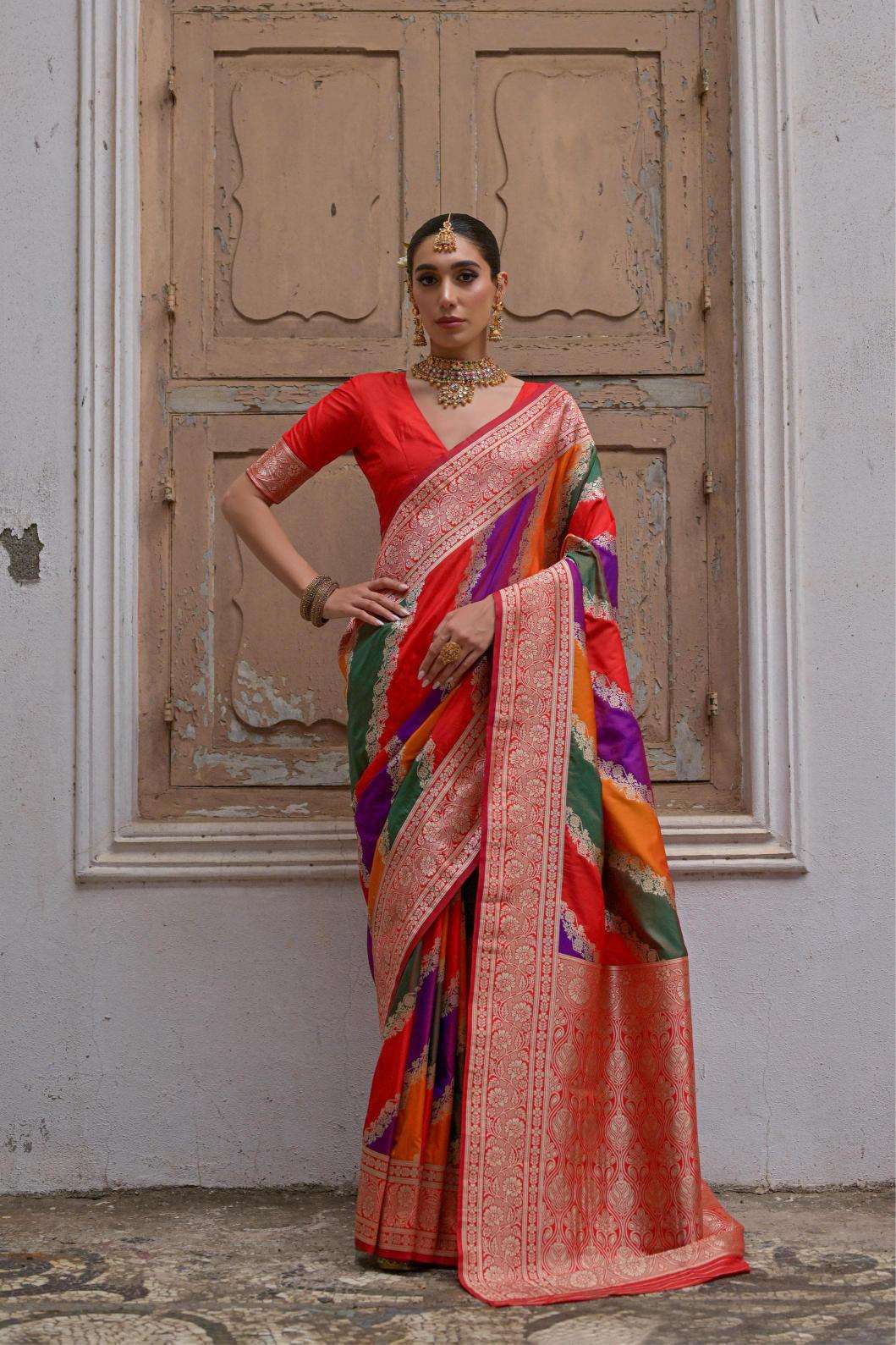 Kapda Thread Rangkat 101 surat saree wholesale market