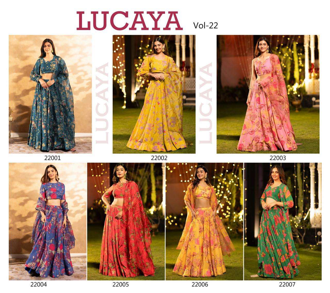 Kapdathread Lucaya Vol 22 lehenga choli wholesale price in mumbai